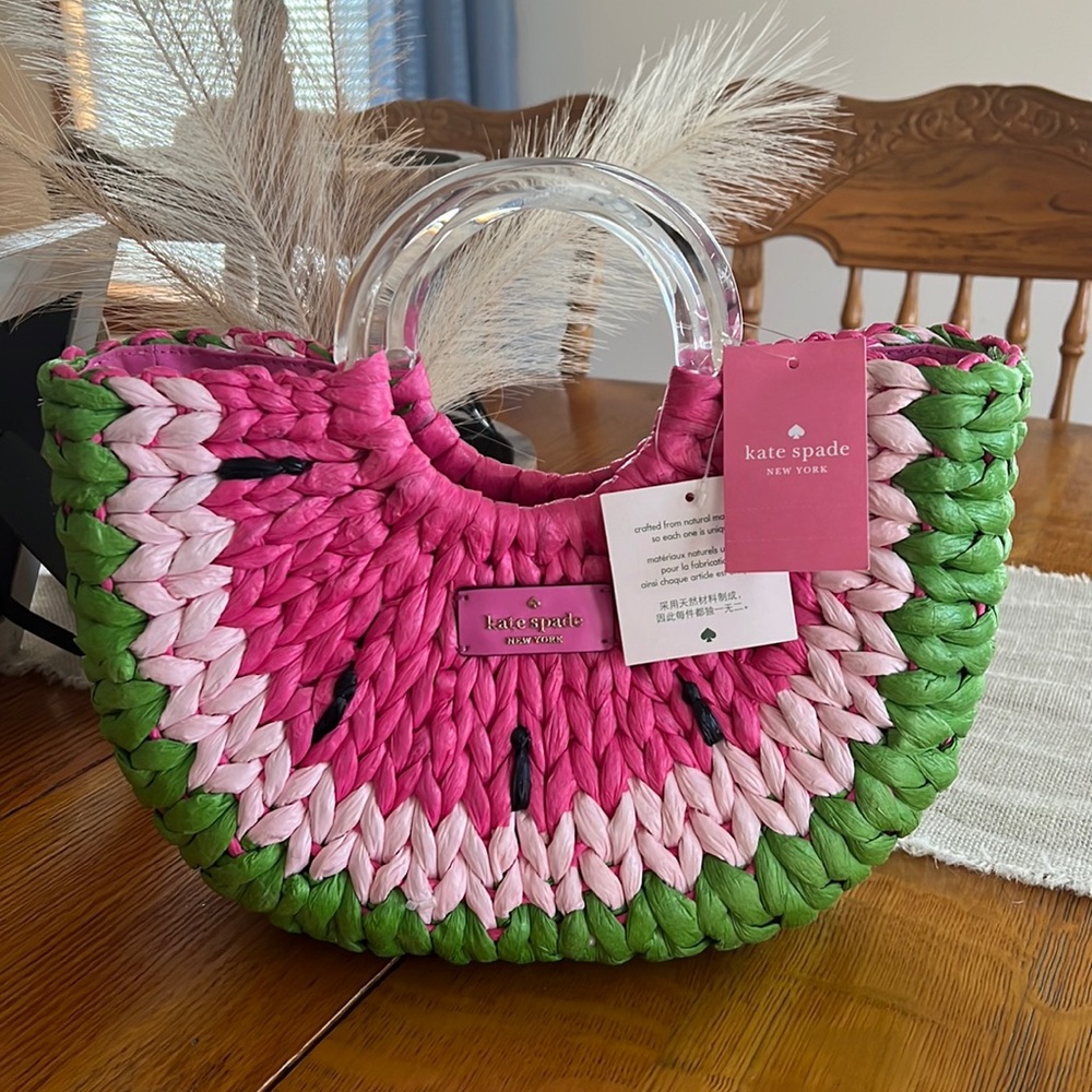 Kate Spade Woven Watermelon Purse - Picture 1 of 3